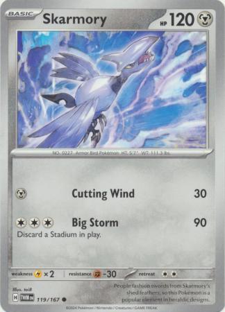 Scarlet & Violet: Twilight Masquerade : 119/167 - Skarmory - Common
