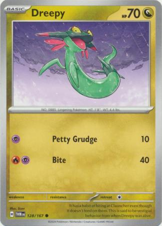 Scarlet & Violet: Twilight Masquerade : 128/167 - Dreepy - Common