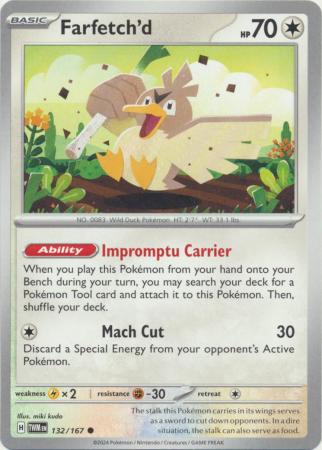 Scarlet & Violet: Twilight Masquerade : 132/167 - Farfetch'd - Common