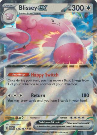 Scarlet & Violet: Twilight Masquerade : 134/167 - Blissey ex - Ultra Rare