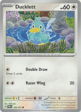 Scarlet & Violet: Twilight Masquerade : 139/167 - Ducklett - Common