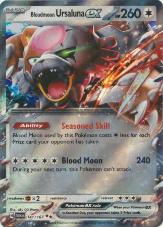 Scarlet & Violet: Twilight Masquerade : 141/167 - Bloodmoon Ursaluna ex - Ultra Rare