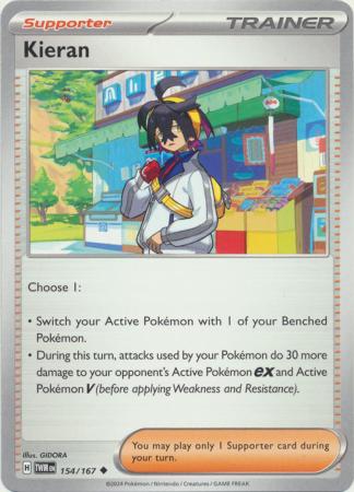 Scarlet & Violet: Twilight Masquerade : 154/167 - Kieran - Uncommon