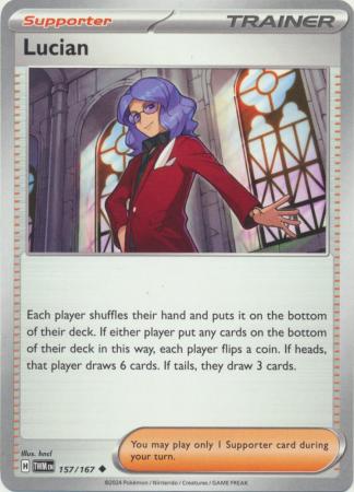 Scarlet & Violet: Twilight Masquerade : 157/167 - Lucian - Uncommon