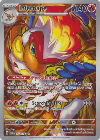 Scarlet & Violet: Twilight Masquerade : 173/167 - Infernape - Illustration Rare