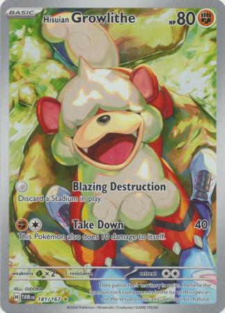 Scarlet & Violet: Twilight Masquerade : 181/167 - Hisuian Growlithe - Illustration Rare
