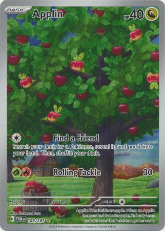 Scarlet & Violet: Twilight Masquerade : 185/167 - Applin - Illustration Rare