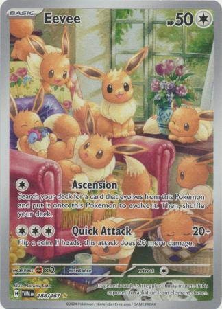 Scarlet & Violet: Twilight Masquerade : 188/167 - Eevee - Illustration Rare