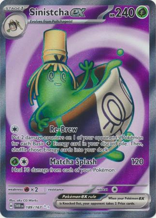 Scarlet & Violet: Twilight Masquerade : 189/167 - Sinistcha ex  - Full Art Secret Rare