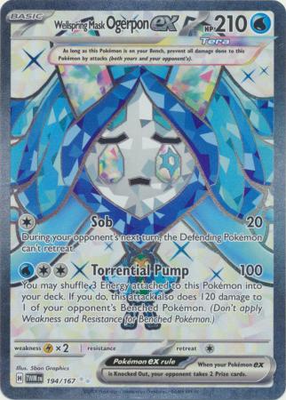 Scarlet & Violet: Twilight Masquerade : 194/167 - Wellspring Mask Ogerpon ex - Full Art Secret Rare