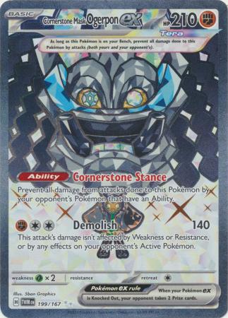 Scarlet & Violet: Twilight Masquerade : 199/167 - Cornerstone Mask Ogerpon ex - Full Art Secret Rare