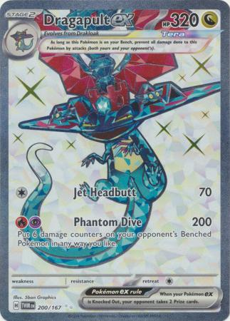 Scarlet & Violet: Twilight Masquerade : 200/167 - Dragapult ex - Full Art Secret Rare