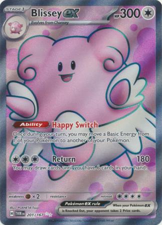 Scarlet & Violet: Twilight Masquerade : 201/167 - Blissey ex - Full Art Secret Rare