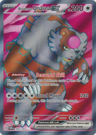 Scarlet & Violet: Twilight Masquerade : 202/167 - Bloodmoon Ursaluna ex - Full Art Secret Rare