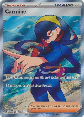 Scarlet & Violet: Twilight Masquerade : 204/167 - Carmine - Full Art Secret Rare