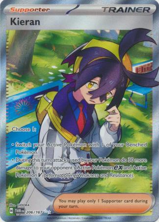 Scarlet & Violet: Twilight Masquerade : 206/167 - Kieran - Full Art Secret Rare