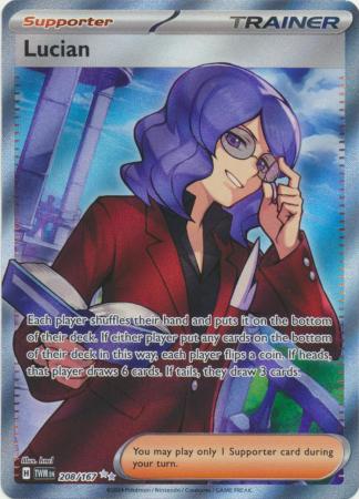 Scarlet & Violet: Twilight Masquerade : 208/167 - Lucian - Full Art Secret Rare