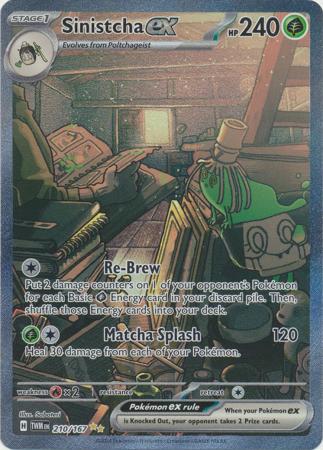 Scarlet & Violet: Twilight Masquerade : 210/167 - Sinistcha ex - Special Illustration Rare