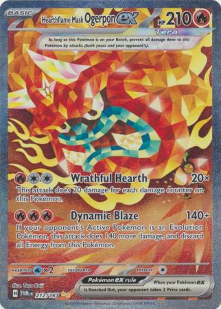 Scarlet & Violet: Twilight Masquerade : 212/167 - Hearthflame Mask Ogerpon ex - Special Illustration Rare