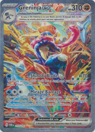 Scarlet & Violet: Twilight Masquerade : 214/167 - Greninja ex - Special Illustration Rare