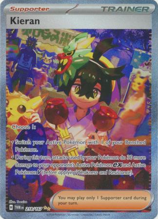 Scarlet & Violet: Twilight Masquerade : 218/167 - Kieran - Special Illustration Rare