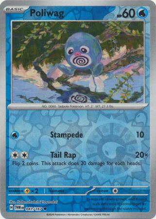 Scarlet & Violet: Twilight Masquerade : 041/167 - Poliwag - Common Reverse Holo