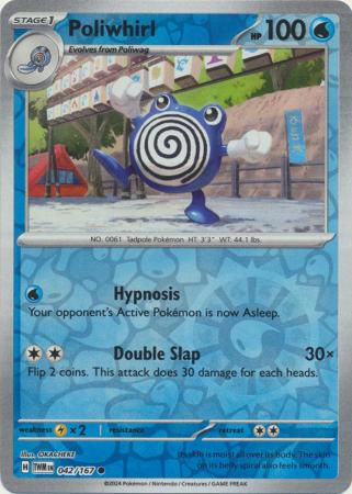 Scarlet & Violet: Twilight Masquerade : 042/167 - Poliwhirl - Common Reverse Holo