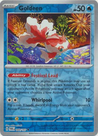 Scarlet & Violet: Twilight Masquerade : 044/167 - Goldeen - Common Reverse Holo