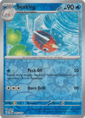 Scarlet & Violet: Twilight Masquerade : 045/167 - Seaking- Common Reverse Holo