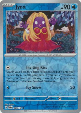 Scarlet & Violet: Twilight Masquerade : 046/167 - Jynx - Common Reverse Holo