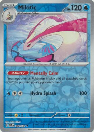 Scarlet & Violet: Twilight Masquerade : 050/167 - Milotic - Uncommon Reverse Holo