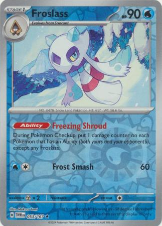 Scarlet & Violet: Twilight Masquerade : 053/167 - Froslass - Holo Rare Reverse Holo