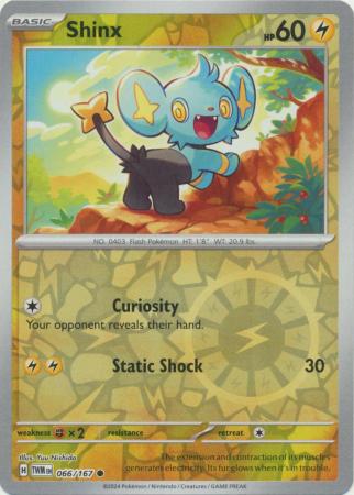 Scarlet & Violet: Twilight Masquerade : 066/167 - Shinx - Common Reverse Holo