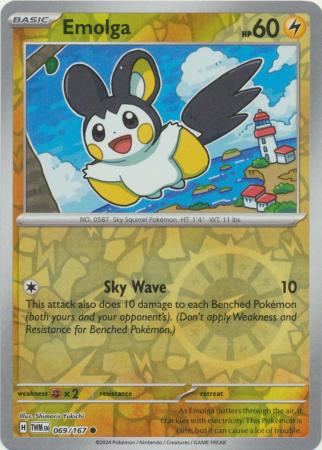 Scarlet & Violet: Twilight Masquerade : 069/167 - Emolga - Common Reverse Holo