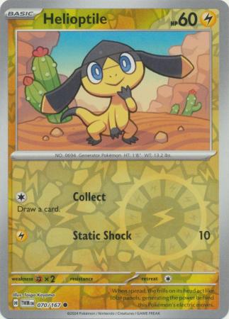 Scarlet & Violet: Twilight Masquerade : 070/167 - Helioptile - Common Reverse Holo
