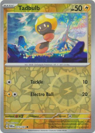 Scarlet & Violet: Twilight Masquerade : 073/167 - Tadbulb - Common Reverse Holo