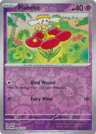 Scarlet & Violet: Twilight Masquerade : 086/167 - Flabebe - Common Reverse Holo