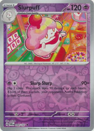 Scarlet & Violet: Twilight Masquerade : 090/167 - Slurpuff  - Uncommon Reverse Holo