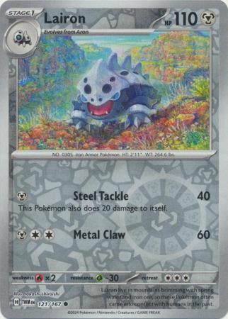 Scarlet & Violet: Twilight Masquerade : 121/167 - Lairon - Common Reverse Holo