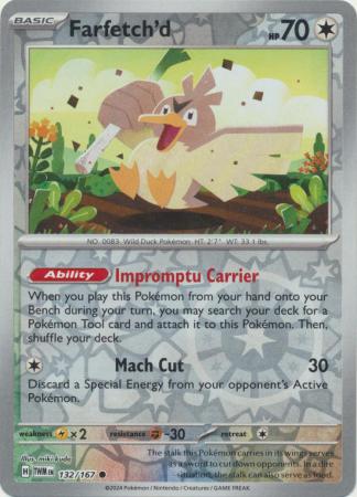 Scarlet & Violet: Twilight Masquerade : 132/167 - Farfetch'd - Common Reverse Hol