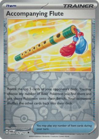 Scarlet & Violet: Twilight Masquerade : 142/167 - Accompanying Flute - Uncommon Reverse Holo
