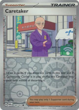 Scarlet & Violet: Twilight Masquerade : 144/167 - Caretaker - Common Reverse Holo