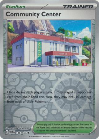 Scarlet & Violet: Twilight Masquerade : 146/167 - Community Center - Uncommon Reverse Holo