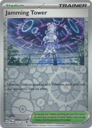 Scarlet & Violet: Twilight Masquerade : 153/167 - Jamming Tower - Uncommon Reverse Holo