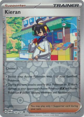 Scarlet & Violet: Twilight Masquerade : 154/167 - Kieran - Uncommon Reverse Holo