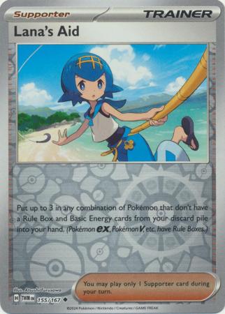 Scarlet & Violet: Twilight Masquerade : 155/167 - Lana's Aid - Uncommon Reverse Holo