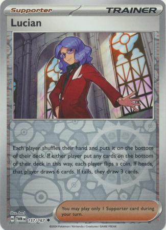 Scarlet & Violet: Twilight Masquerade : 157/167 - Lucian - Uncommon Reverse Holo