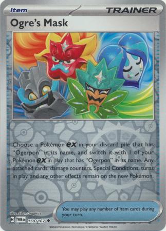 Scarlet & Violet: Twilight Masquerade : 159/167 - Ogre's Mask - Uncommon Reverse Holo