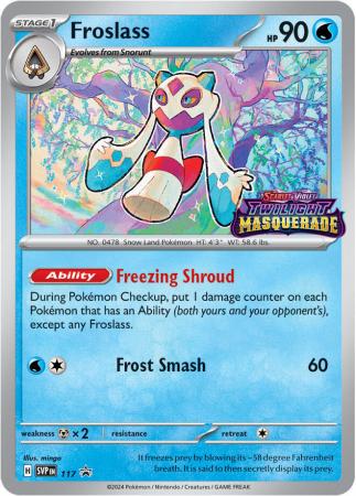 Scarlet & Violet: Twilight Masquerade : SVP117 - Froslass - Prerelease Promo