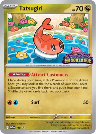 Scarlet & Violet: Twilight Masquerade : SVP118 - Tatsugiri - Prerelease Promo